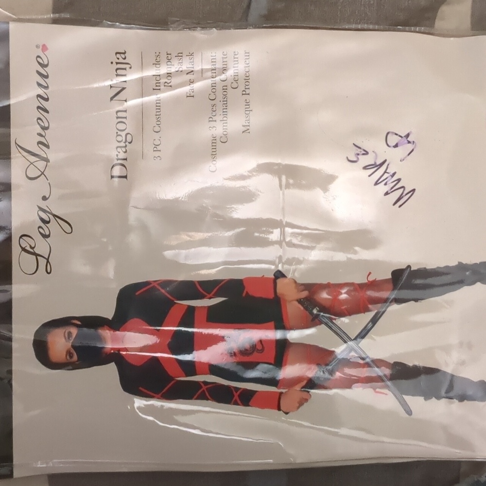 Leg Avenue Dragon Ninja 🥷 3pc costume size Large
